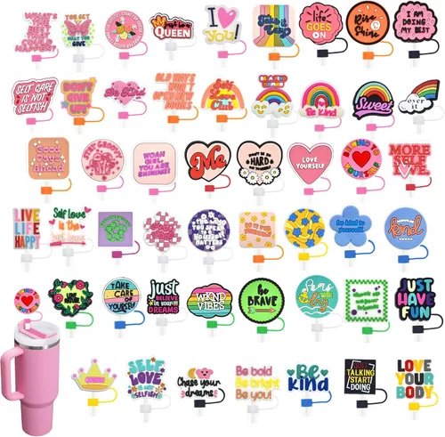 Miniatura 15 de 19 tapas de pajitas con diseño de juego para vaso Stanley de 40 oz/30 oz, tapa de pajita reutilizable de 10 mm, accesorios bonitos para la parte