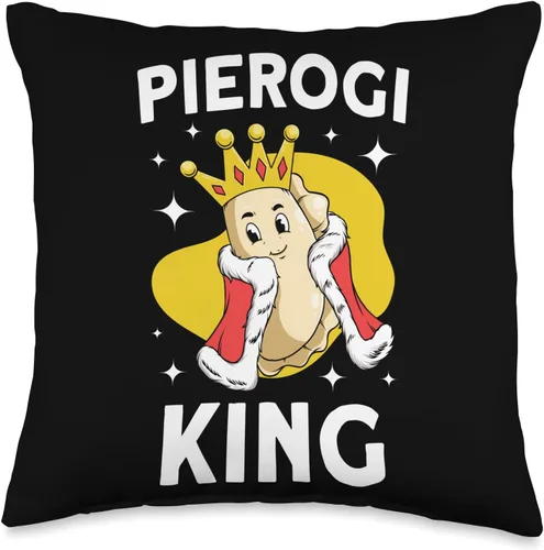 Miniatura 5 de Pierogi Maker Filled Dumplings Pierogi Gift Lover King Polish Pierogi - Almohada de 18 x 18 pulgadas, multicolor