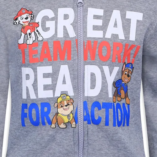 Miniatura 6 de Paw Patrol Nickelodeon Marshall, Rubble and Chase - Paquete de 2 sudaderas con capucha para niños pequeños y pequeños, color azulblanco