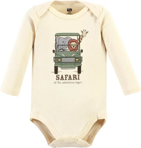Miniatura 160 de Hudson Baby Body unisex de algodón de manga larga para bebé, leopardo rosa rojo