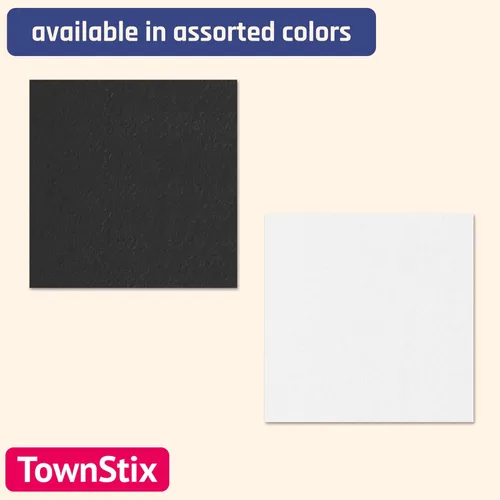 Miniatura 7 de 25 hojas, papel de cartulina negro pesado, 110 libras, 12 x 12 pulgadas