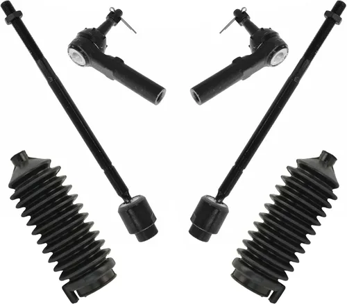 Miniatura 37 de TRQ Kit de dirección interior y exterior para lado del conductor y del pasajero delantero, con cremallera de dirección y fuelle de piñón compatible