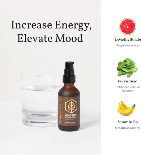 Miniatura 5 de Terra Health Essentials - Liposomal B12 Apoya la energía y el estado de ánimo, promueve la memoria, ayuda al sistema inmunológico