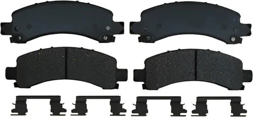 Miniatura 7 de Raybestos Juego de pastillas de freno de disco metálicas delanteras y traseras de repuesto prémium para camiones especiales y SUV seleccionados