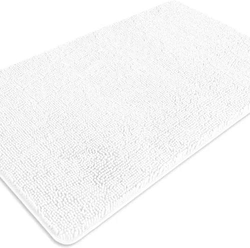 Miniatura 103 de Alfombra de baño pequeña de 12 x 18 pulgadas, lavable y absorbente, antideslizante, alfombra de baño de felpilla gruesa y suave para baño, ducha