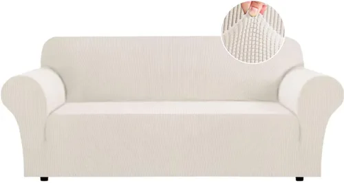 Miniatura 53 de Funda para futón Flamingo P de gran elasticidad sin brazos - Funda para sofá futón de tamaño completo y queen, de jacquard suave y grueso