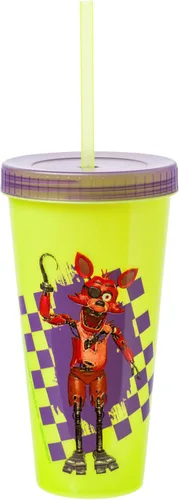 Miniatura 10 de Silver Buffalo Five Nights at Freddy's - Paquete de 4 vasos de plástico que cambian de color con Freddy Fazbear, Bonnie, Chica y Foxy, 24 onzas