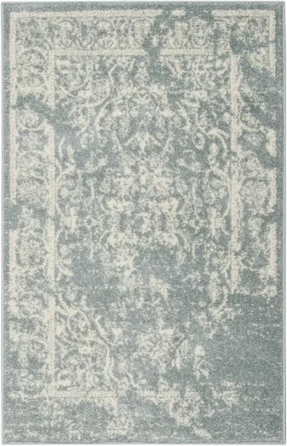 Miniatura 27 de SAFAVIEH Colección Adirondack Alfombra de Área - 4' Redonda, Marfil y Plata, Diseño Oriental Envejecido, No Desprende Pelusa y de Fácil Cuidado