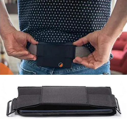 Zerone - Cartera invisible, unisex, invisible, deportiva, para mujeres y hombres, bolsa ultraligera para tarjetas y teléfono 2023 (M: 6.102 in)