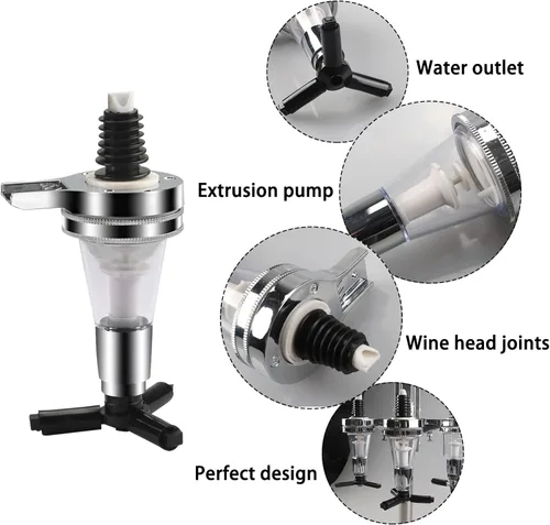 Miniatura 3 de Dispensador de boquilla de repuesto apto para estantes de vino, dispensador de alcohol, licor, cóctel, 1 onza (1.0 fl oz)