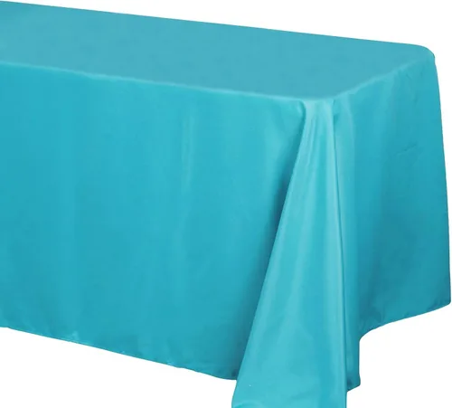 Miniatura 12 de BalsaCircle Mantel rectangular de poliéster negro de 90 x 156 pulgadas para bodas, fiestas, eventos, cocina, comedor