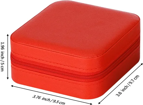 Miniatura 2 de LETURE Joyero pequeño organizador de 3 piezas para viajes, mini organizador portátil de joyería de viaje, caja de almacenamiento para anillos
