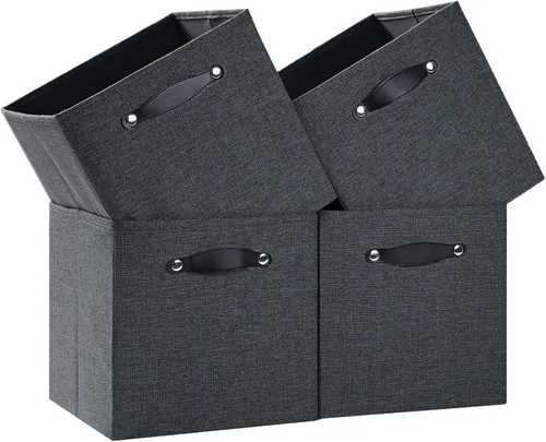 Miniatura 9 de Cajas Organizadoras de Cubo de Almacenamiento Organizador de Cubby de Tela 7.7 oz/yd² para Estante, Estantería, Clóset, Armario, Guardarropa