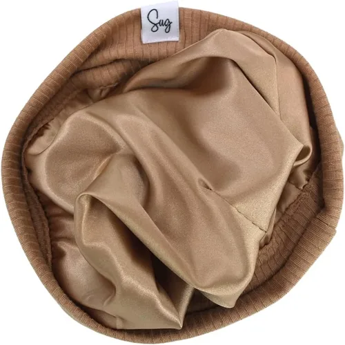 Miniatura 12 de Gorro de punto para recién nacido, para niños y niñas, con forro de satén sedoso, gorro para niños pequeños