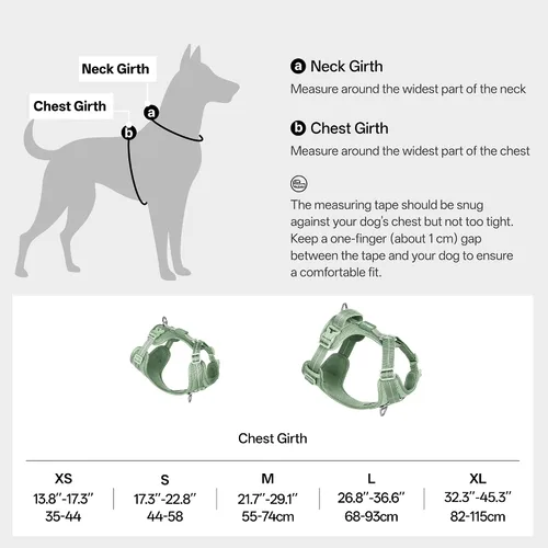 Miniatura 9 de Arnés reflectante para perro para todo tipo de clima, sin tirones, con código QR, antipérdida, ajustable, de liberación rápida, arnés acolchado