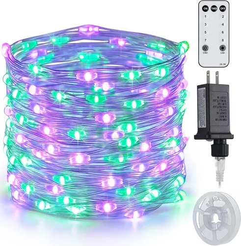 Miniatura 11 de JMEXSUSS VFairy Lights Luces de Navidad Enchufables Naranja Morado