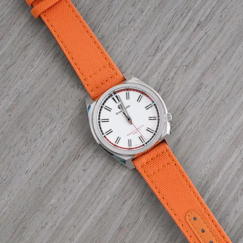 Miniatura 27 de StrapHabit Correa de reloj de liberación rápida, correa de reloj de tela de vela, dos longitudes, correa de reloj de piel de nailon, 0.748 in, 0.787