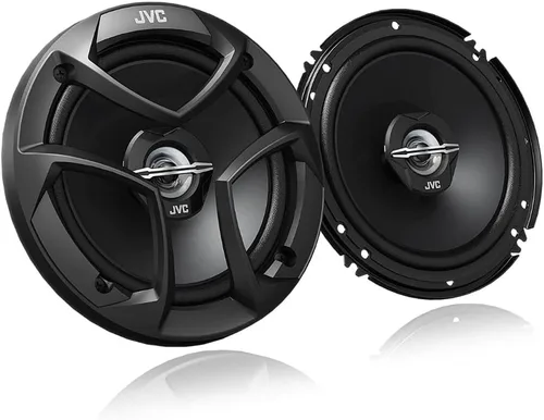 JVC CS-J620 300W 6.5" CS Series Altavoces coaxiales de coche de 2 vías, juego de 2, woofer de cono de mica de 6.5 pulgadas y tweeter PEI de 1