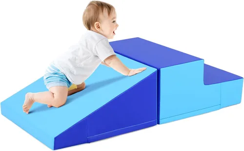Miniatura 14 de Costzon Juguetes de escalada para niños pequeños, juego suave para gatear, escalar, deslizarse, jugar activo en interiores, 2 bloques de escalada