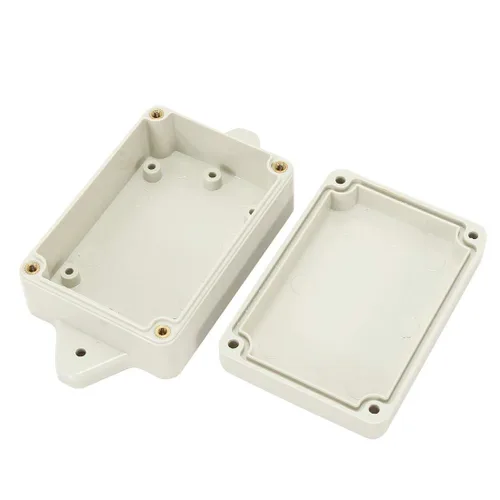 Miniatura 4 de Caja de conexiones de plástico ABS impermeable a prueba de polvo IP65, caja de conexiones universal para proyectos eléctricos, gris pálido y oreja