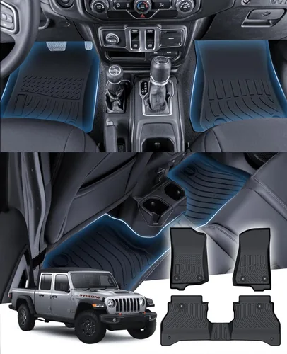 Miniatura 20 de Sunsdrew Alfombrillas TPE para todo tipo de clima, ajuste personalizado para Subaru Crosstrek 2018-2023/Impreza 2017-2023, negro, juego de 4 piezas
