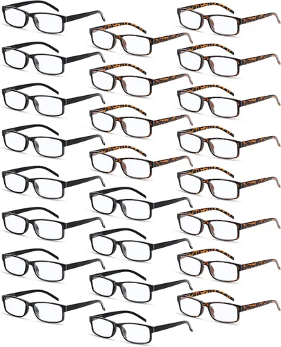 Miniatura 7 de Umigy Paquete de 24 lentes de lectura a granel, lentes de lectura para hombres y mujeres, lentes de lectura, lentes de lectura, lentes ligeros