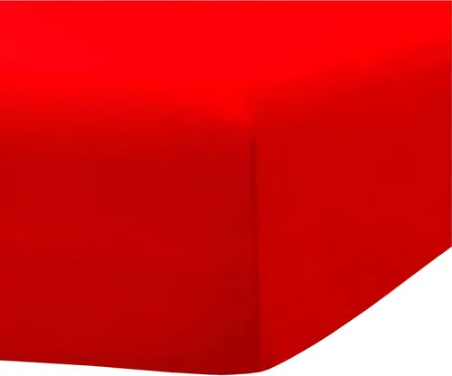 Miniatura 3 de Ghooss Sábana bajera ajustable de tamaño matrimonial suave, de bolsillo profundo, resistente a las arrugas, a la decoloración y a las manchas, 1 Rojo