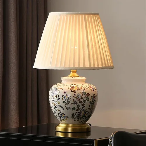 Miniatura 8 de BGGJJ Lamp for Desk Nordic Luxury Ceramic Table Lamp Bedroom Bedside Lamp Study Living Room Office Retro Decorative Table Lamp Desk Lamps for Home