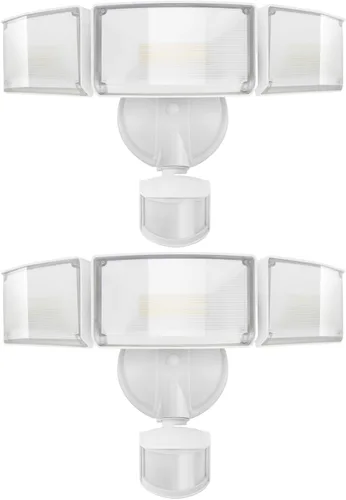 Miniatura 9 de UME Luces de Seguridad LED de 49W 5500LM con Sensor de Movimiento para Exteriores, 5000K Luz de Día, IP65 Resistente al Agua, del Atardecer al