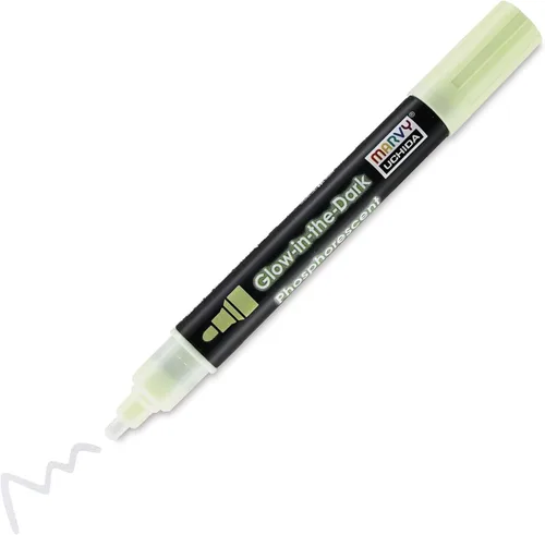 Marvy Uchida DecoFabric - Marcador que brilla en la oscuridad, color verde