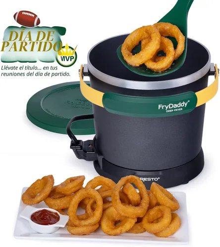Miniatura 5 de Presto 05427 Freidora eléctrica profunda FryDaddy, verde/dorado