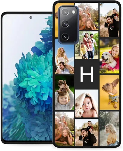 Personalizar Fotos Funda para Samsung Galaxy S20 FE 5G con múltiples imágenes Collage Letter - Personalizado S 20 fe 0.18 oz Smart/Celular/Teléfono