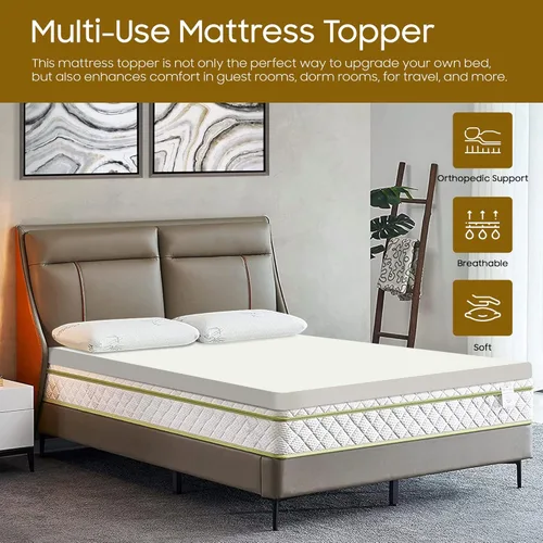 Miniatura 2 de Continental Sleep cubre colchón de espuma de alta densidad, doble