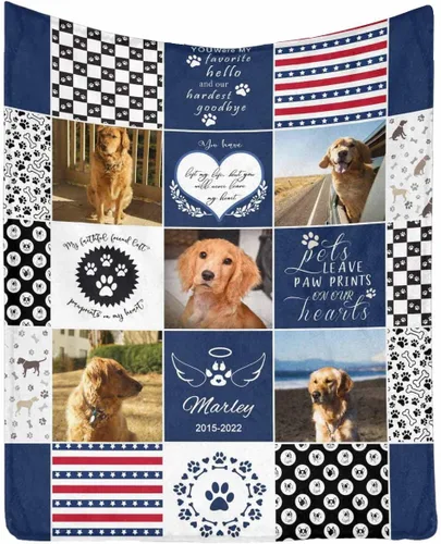 Miniatura 12 de Manta personalizada con foto de perro, mantas con imagen personalizada para amantes de los perros, manta personalizada para regalos con mis propias