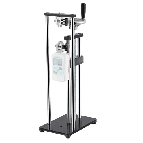 Soporte de Medidor de Fuerza Soporte Manual de Prueba de Fuerza Medidor de Empuje y Tracción, Operado por Rueda Manual, con Carrera de 250mm/9.8’’,