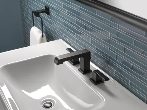 Miniatura 9 de DELTA FAUCET Ara - Grifo de baño generalizado de níquel cepillado, grifo de baño de 3 agujeros, tecnología de sello de diamante, ensamblaje