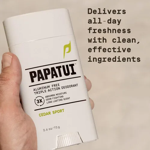 Miniatura 4 de Papatui Desodorante - Cedar Sport - Libre de Aluminun - 2.6oz - Paquete de 03