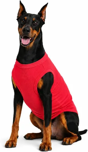 Miniatura 39 de Lovelonglong Ropa para mascotas de verano 2019, ropa para perro, camisetas en blanco, camisetas acanaladas, chalecos de hilo superior para perros