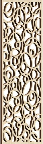 Miniatura 94 de Latrobe Paneles de pared decorativos de madera con calado, 9 3/8 pulgadas de ancho x 24 3/8 pulgadas de alto x 3/8 de alto, roble rojo rojo (Red Oak)