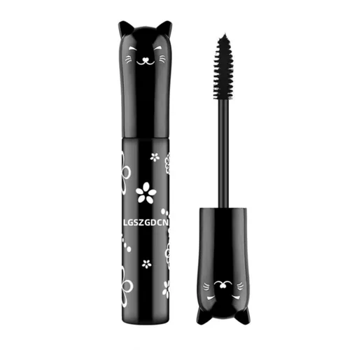 Miniatura 11 de 6 Colores Máscara de ojos de gato, maquillaje para ojos, máscara impermeable, secado rápido, pestañas rizadas, alargamiento de pestañas, blanco 2