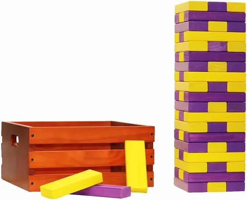 Miniatura 27 de Tailgating Pros Maderas gigantes de primera calidad con caja manchada: ¡elige los colores de tu equipo! Juego gigante para patio al aire libre
