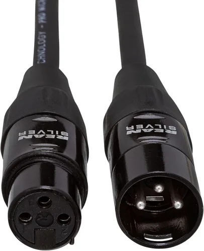 Miniatura 2 de Hosa HMIC-010 - Cable de micrófono Pro, REAN XLR3F a XLR3M, 10 pies