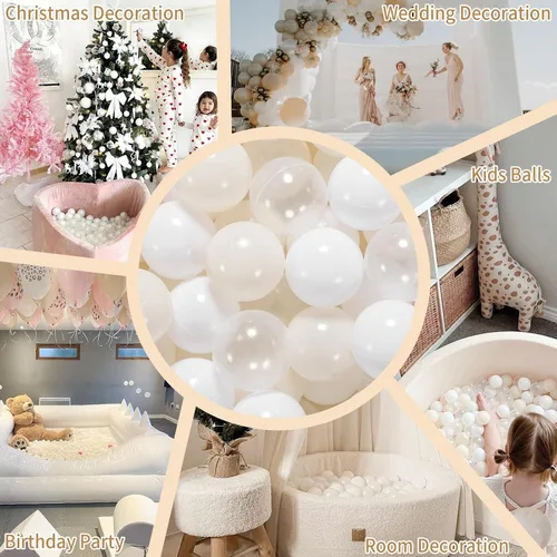 Miniatura 7 de GOGOSO Pelotas de juego de bolas de plástico para bebés, niños y niñas, decoración de casa de juegos, piscina, diversión sin ftalatos, sin BPA, Un