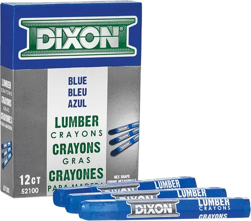 Miniatura 2 de Dixon Crayones industriales de madera, azul, 12
