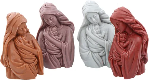 Miniatura 6 de Molde de vela de silicona Virgen María, molde de vela de madrina para hacer velas, resina y jabón, regalo del día de la madre, suministros