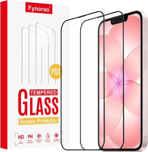 Paquete de 2 protectores de pantalla de vidrio mate para iPhone 17e/16e/13 Pro/13/14, película de vidrio templado mate antirreflejos, antihuellas,