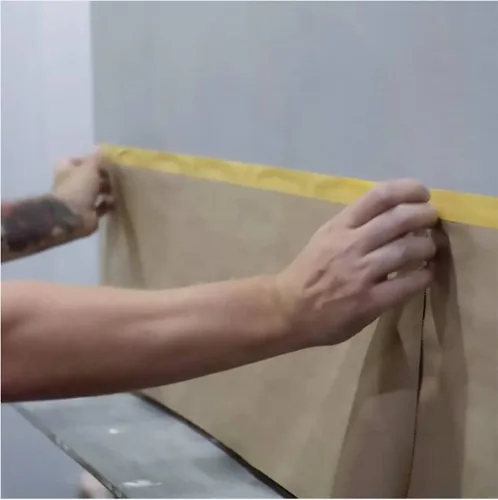Miniatura 7 de Papel de enmascarar, papel de enmascaramiento de pintura con adhesivo, rollo de papel para pintores de 20 pulgadas x 50 pies, papel para pintores
