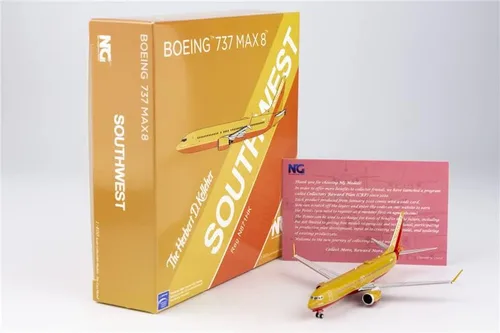 Miniatura 8 de Modelo NG Southwest Airlines para Boeing B737 MAX8 N871HK 1/400 DIECAST modelo preconstruido
