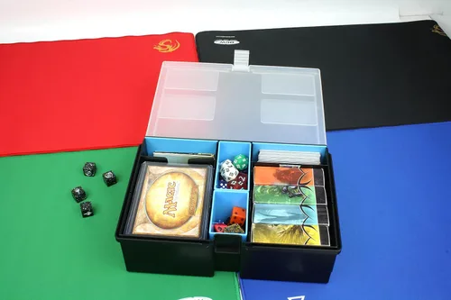 Miniatura 8 de BCW Prime X4 XL - Caja de almacenamiento de cartas para mazos y accesorios de juego, incluye divisores extraíbles y bandejas de dados, caja