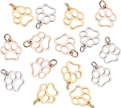 Miniatura 12 de LiQunSweet 10 dijes dorados para taza de café para hacer joyas, amantes de la oferta, manualidades, collares, llaveros